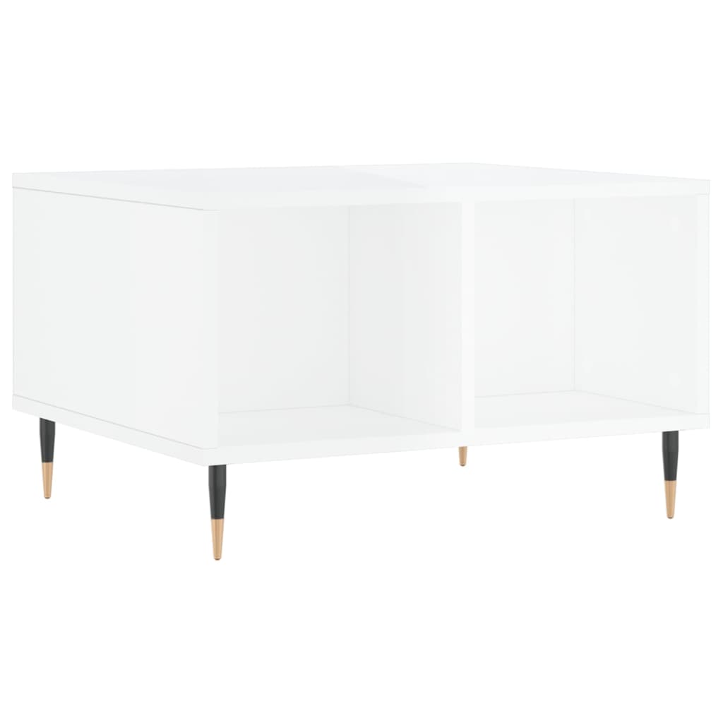 Mesa de centro 60x50x36,5 cm derivados madeira branco brilhante