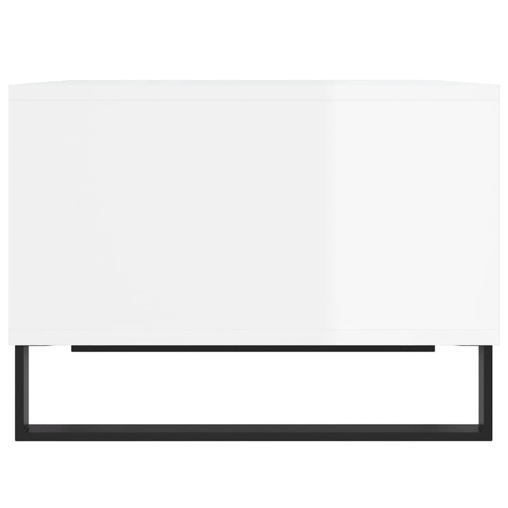 Mesa de centro 60x50x36,5 cm derivados madeira branco brilhante