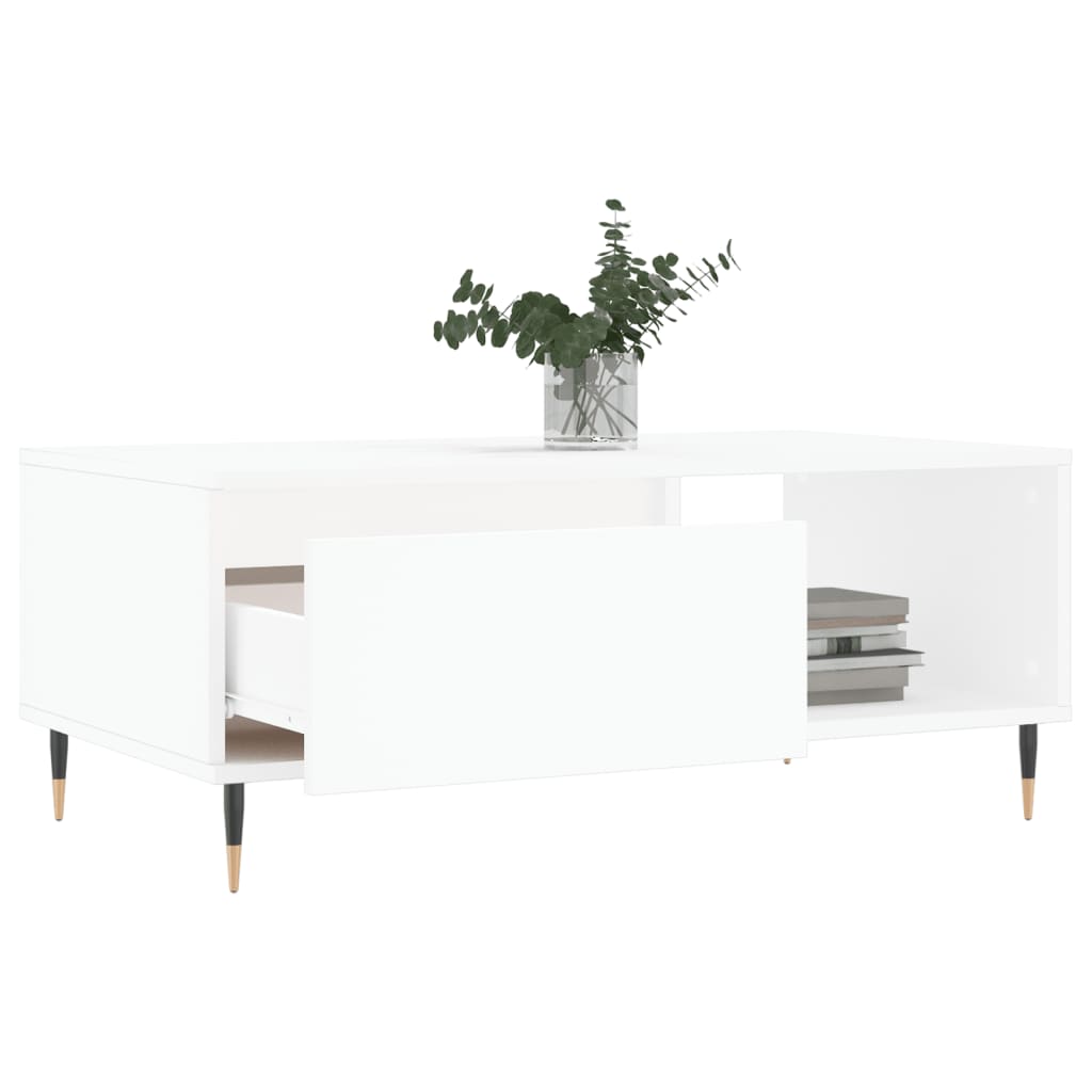 Mesa de centro 90x50x36,5 cm derivados de madeira branco