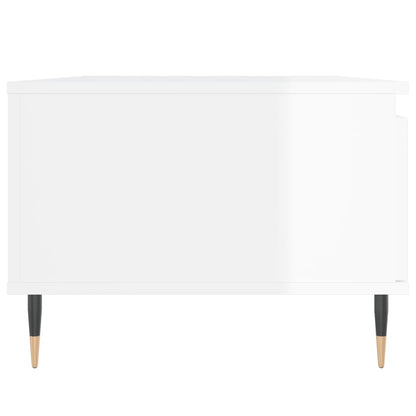 Mesa de centro 90x50x36,5 cm derivados madeira branco brilhante