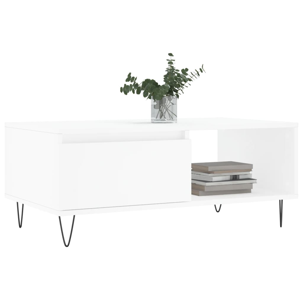 Mesa de centro 90x50x36,5 cm derivados de madeira branco