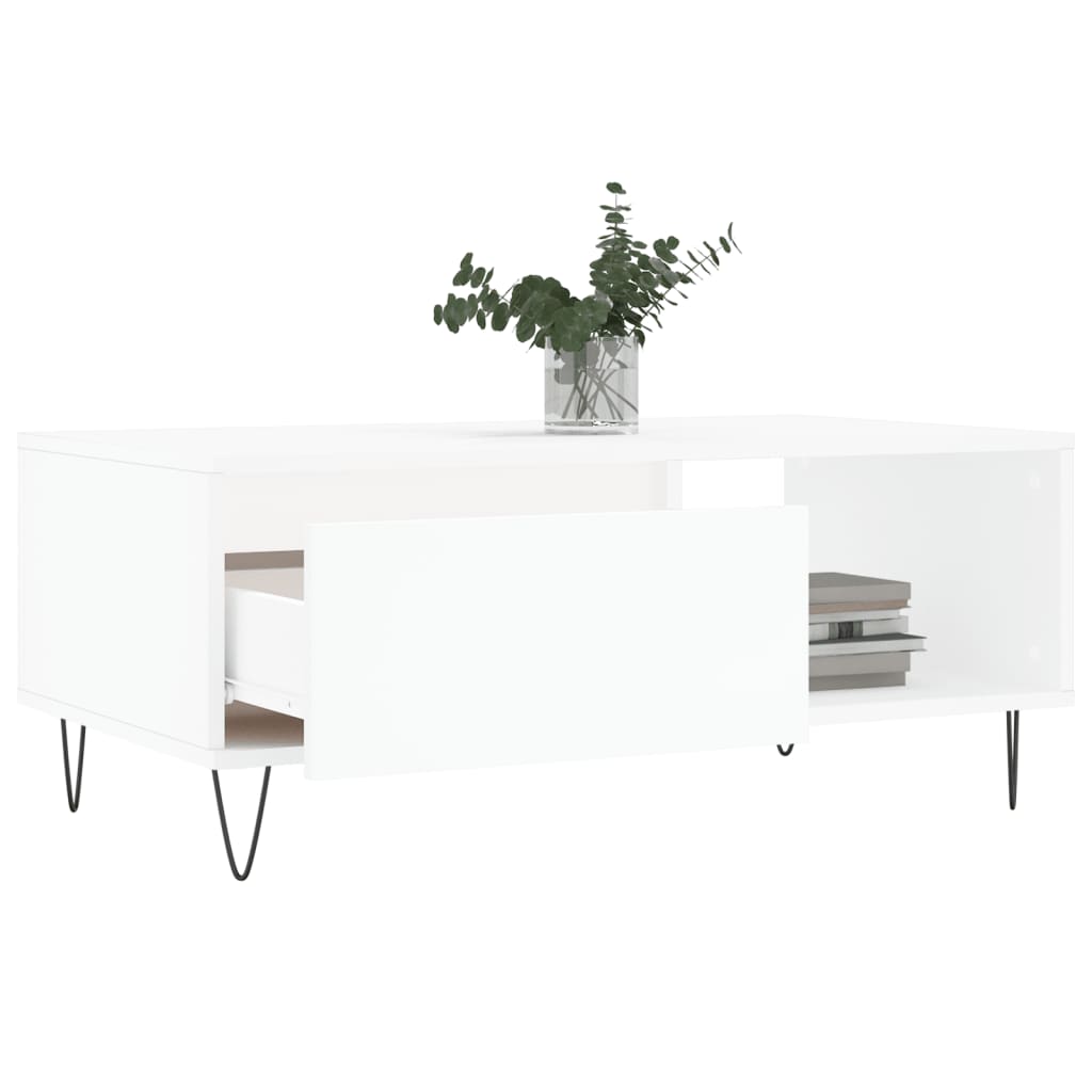 Mesa de centro 90x50x36,5 cm derivados de madeira branco