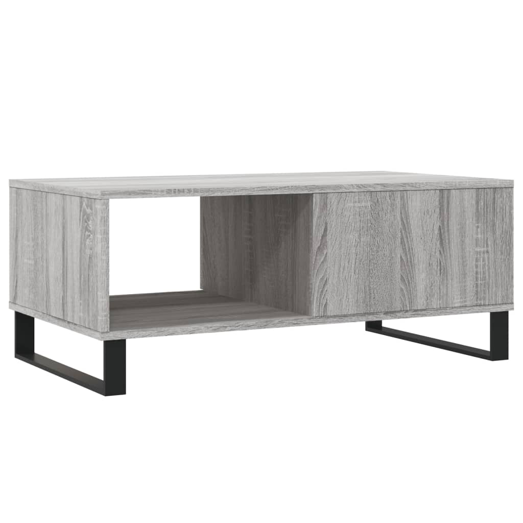 Mesa de centro 90x50x36,5 cm derivados madeira cinzento sonoma