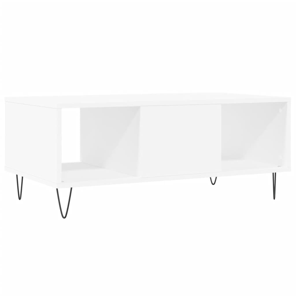 Mesa de centro 90x50x36,5 cm derivados de madeira branco