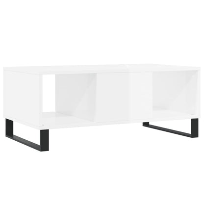 Mesa de centro 90x50x36,5 cm derivados madeira branco brilhante