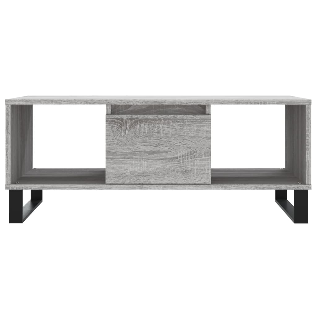 Mesa de centro 90x50x36,5 cm derivados madeira cinzento sonoma