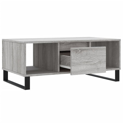 Mesa de centro 90x50x36,5 cm derivados madeira cinzento sonoma