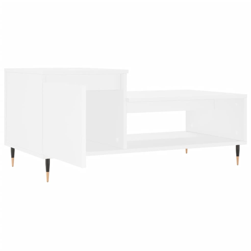 Mesa de centro 100x50x45 cm derivados de madeira branco