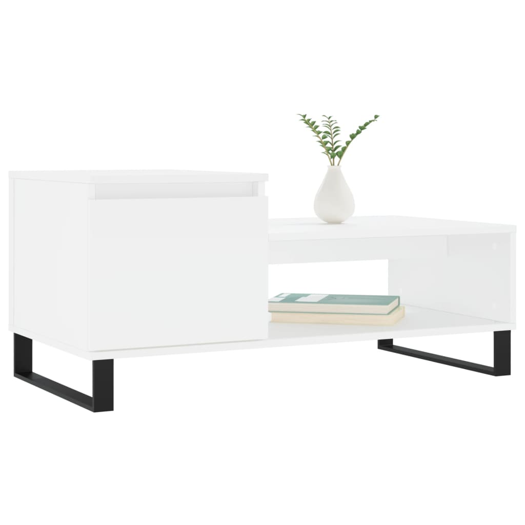 Mesa de centro 100x50x45 cm derivados de madeira branco