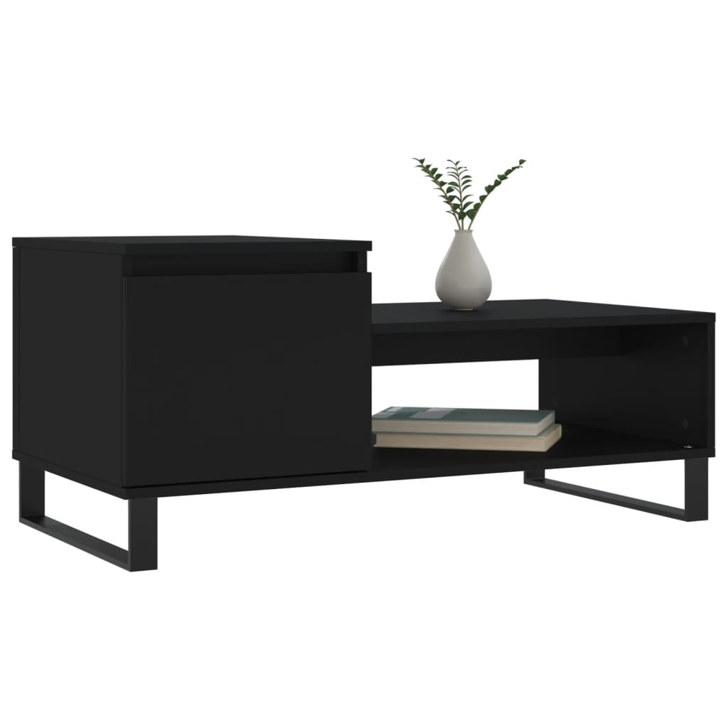 Mesa de centro 100x50x45 cm derivados de madeira preto