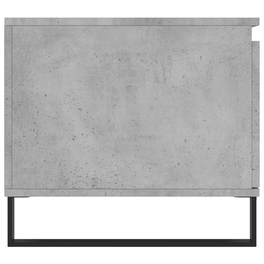 Mesa de centro 100x50x45 cm derivados madeira cinzento cimento