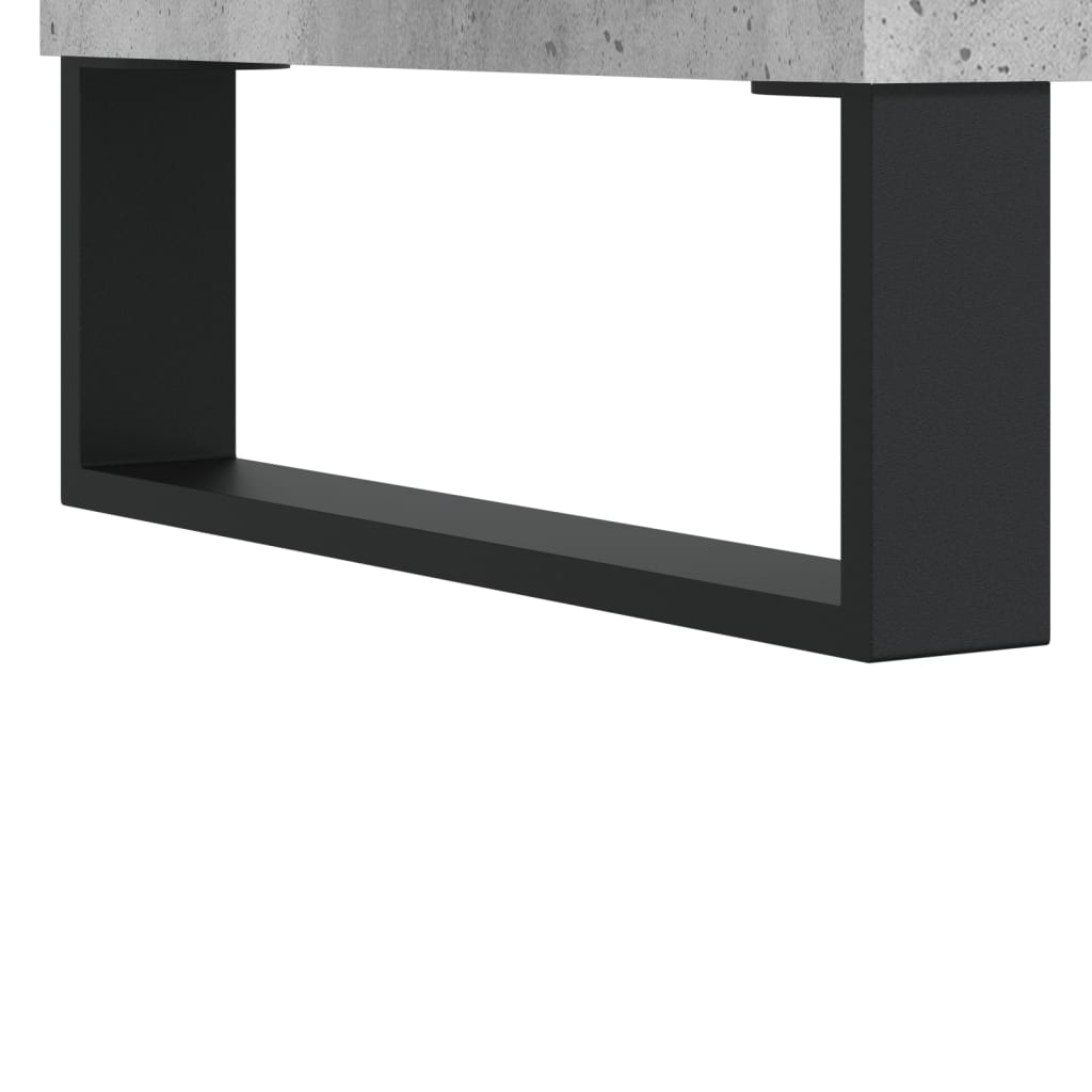 Mesa de centro 100x50x45 cm derivados madeira cinzento cimento