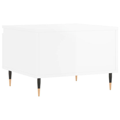 Mesa de centro 50x46x35 cm derivados madeira branco brilhante