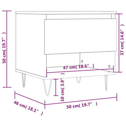 Mesa de centro 50x46x50 derivados de madeira branco