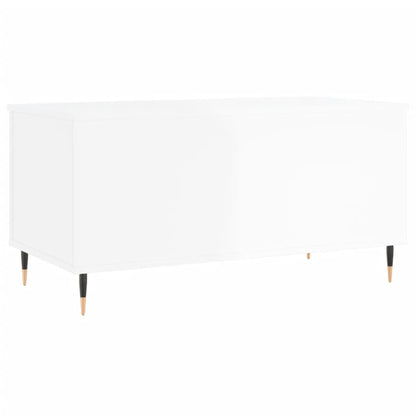 Mesa centro 90x44,5x45 cm derivados de madeira branco brilhante