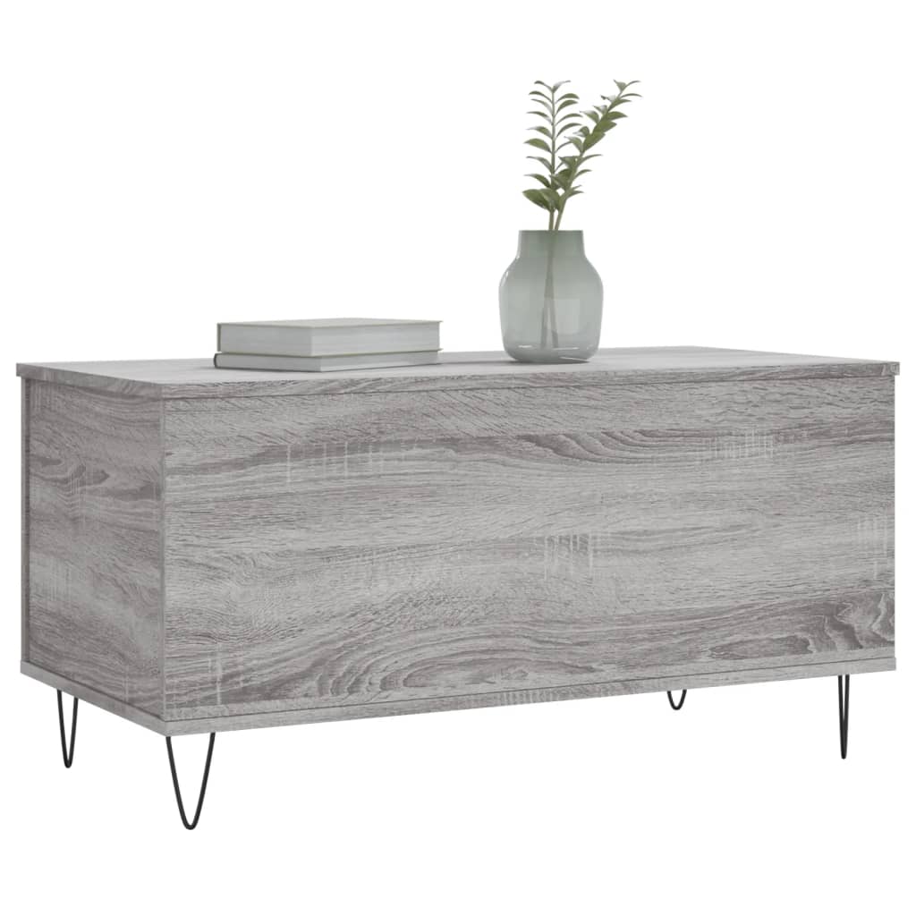 Mesa de centro 90x44,5x45 cm derivados de madeira cinza sonoma