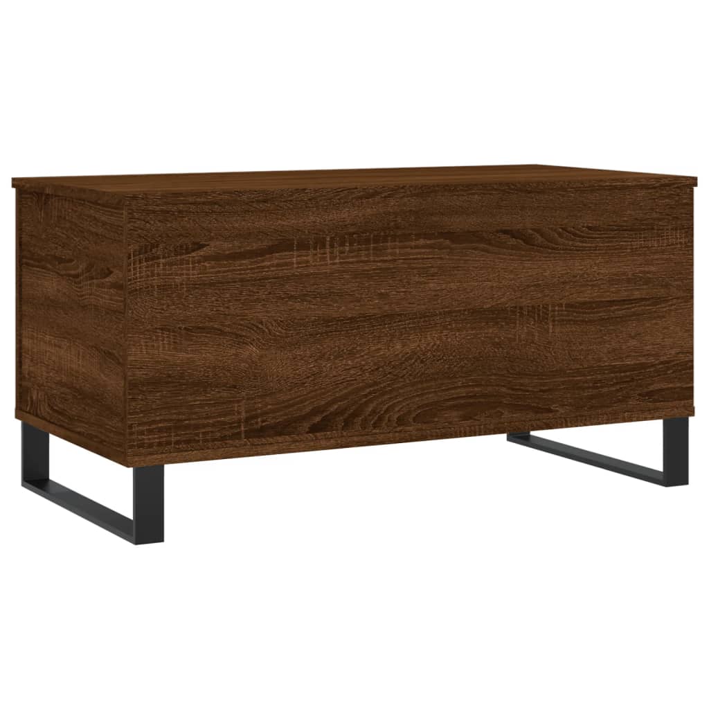 Mesa centro 90x44,5x45 cm derivados madeira carvalho castanho