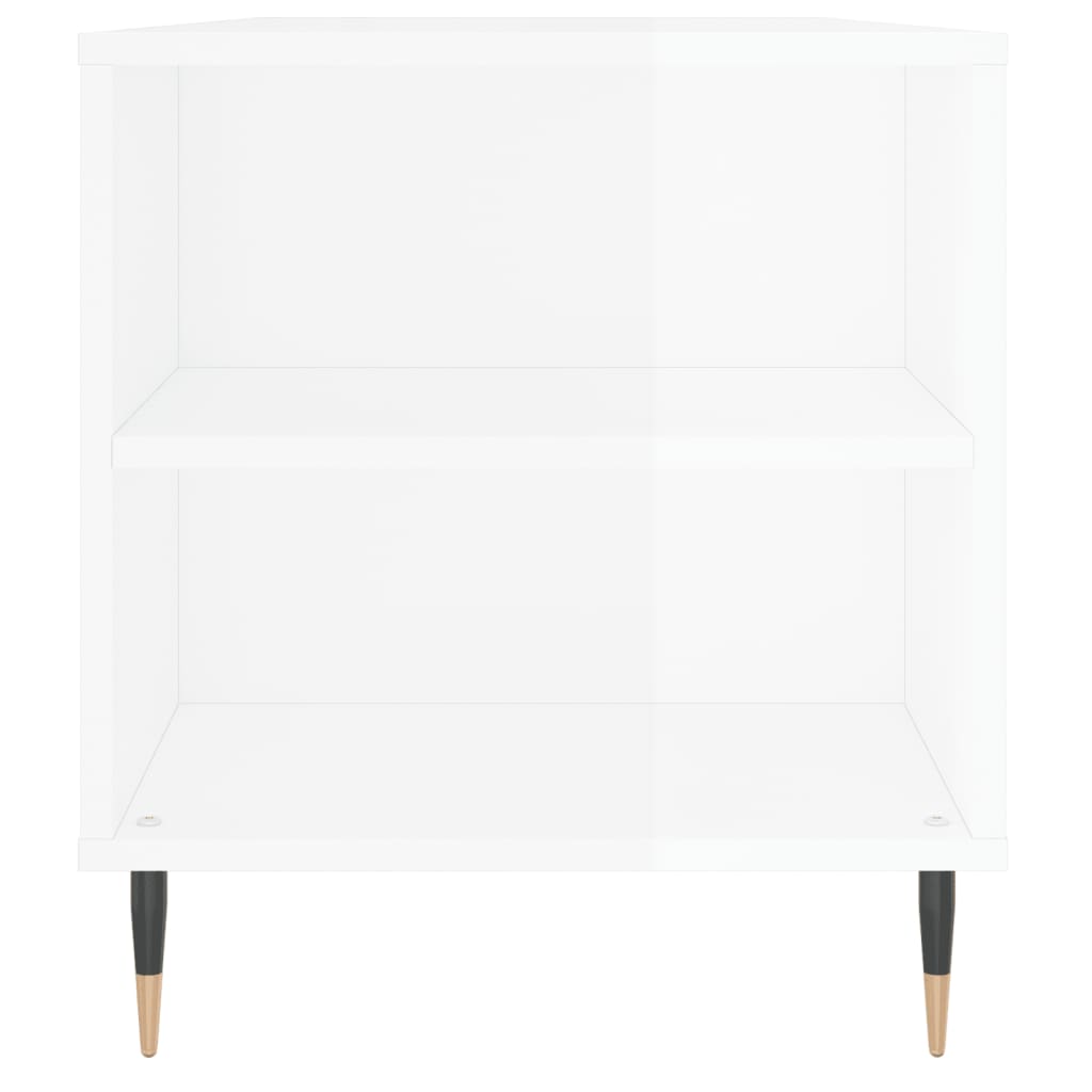 Mesa centro 102x44,5x50cm derivados de madeira branco brilhante