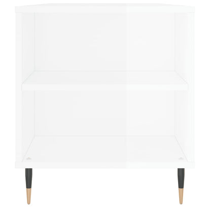 Mesa centro 102x44,5x50cm derivados de madeira branco brilhante