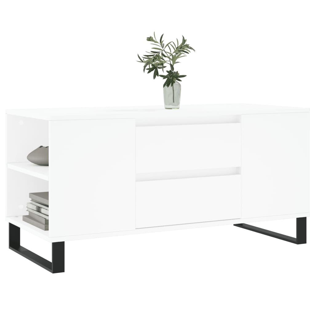 Mesa de centro 102x44,5x50 cm derivados de madeira branco