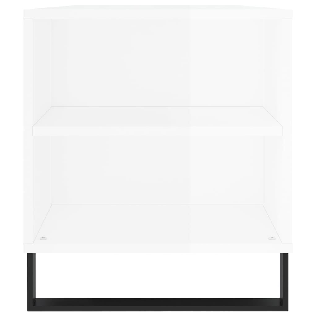 Mesa centro 102x44,5x50cm derivados de madeira branco brilhante