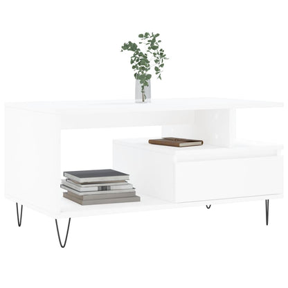 Mesa de centro 90x49x45 cm derivados de madeira branco