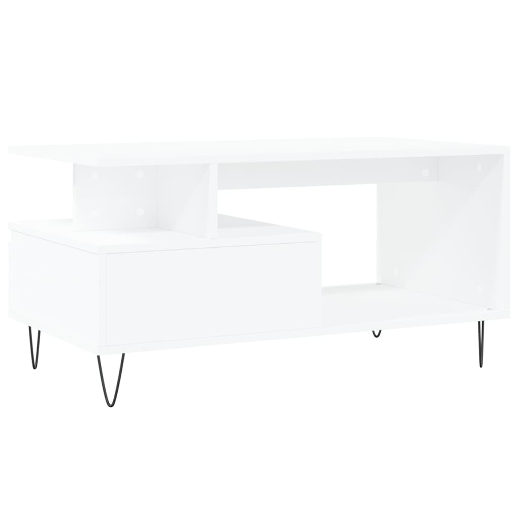 Mesa de centro 90x49x45 cm derivados de madeira branco