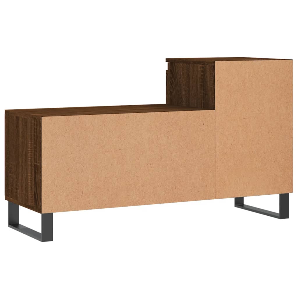 Sapateira Laila - Com 1 Gaveta e 6 Prateleiras - Cor Castanho - 102 x 36 x 60 cm - Derivados de Madeira com Estrutura de Metal - Design Moderno