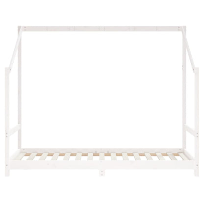 Estrutura de cama infantil 90x190 cm pinho maciço branco