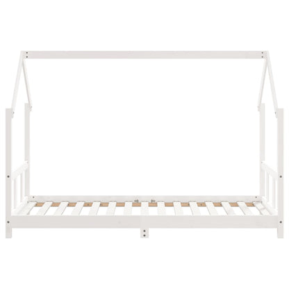 Estrutura de cama infantil 90x190 cm pinho maciço branco