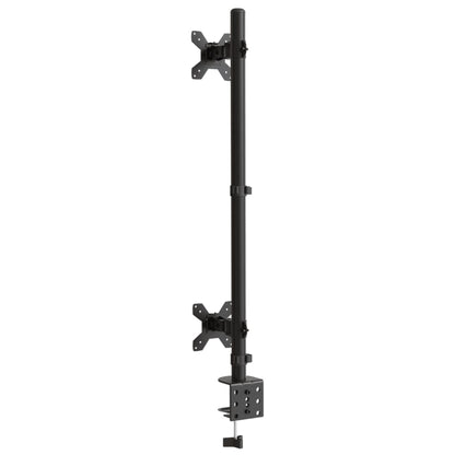 Suporte duplo para monitor VESA 75/100 mm aço preto