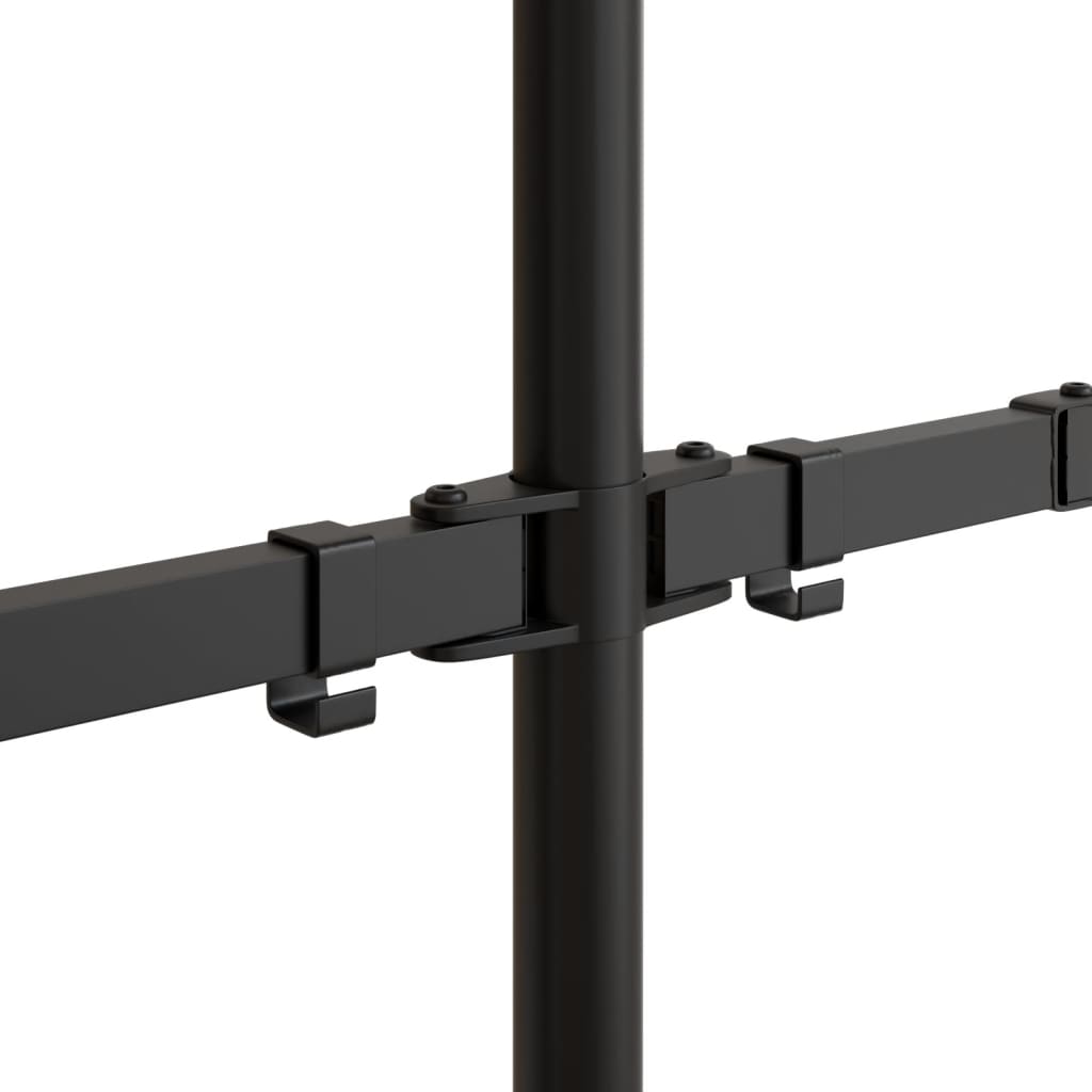 Suporte duplo para monitor VESA 75/100 mm aço preto