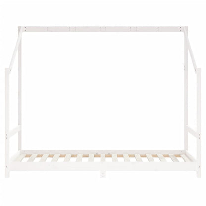 Estrutura de cama infantil 2x(90x190) cm pinho maciço branco