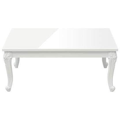 Mesa de centro 100x50x42 cm derivados madeira branco brilhante