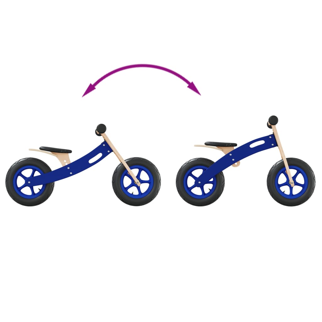 Bicicleta de equilíbrio p/ criança c/ pneus de ar azul