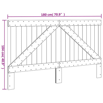 Cabeceira 180x104 cm madeira de pinho maciça