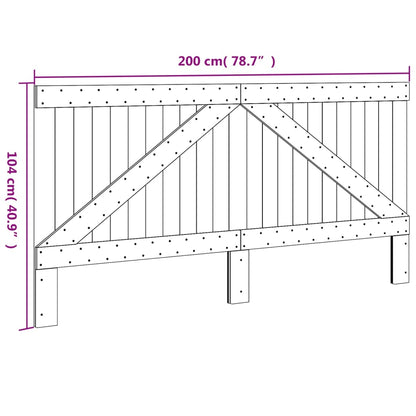 Cabeceira 200x104 cm madeira de pinho maciça