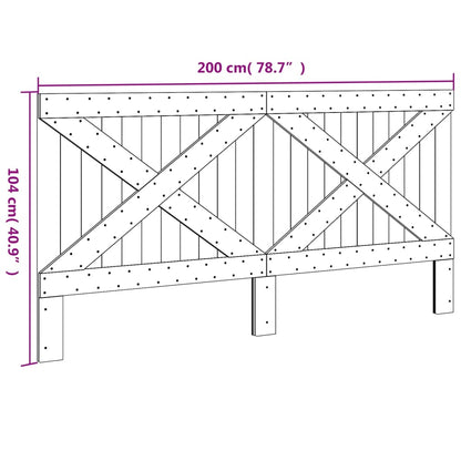 Cabeceira 200x104 cm madeira de pinho maciça