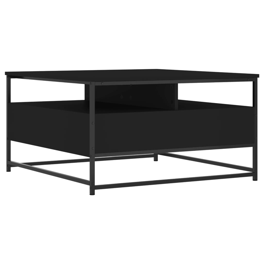 Mesa de centro 80x80x45 cm derivados de madeira preto