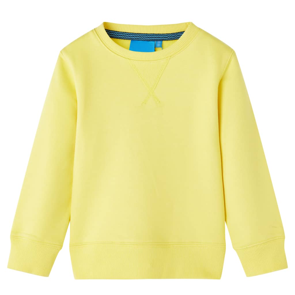 Sweatshirt para criança amarelo-claro 104