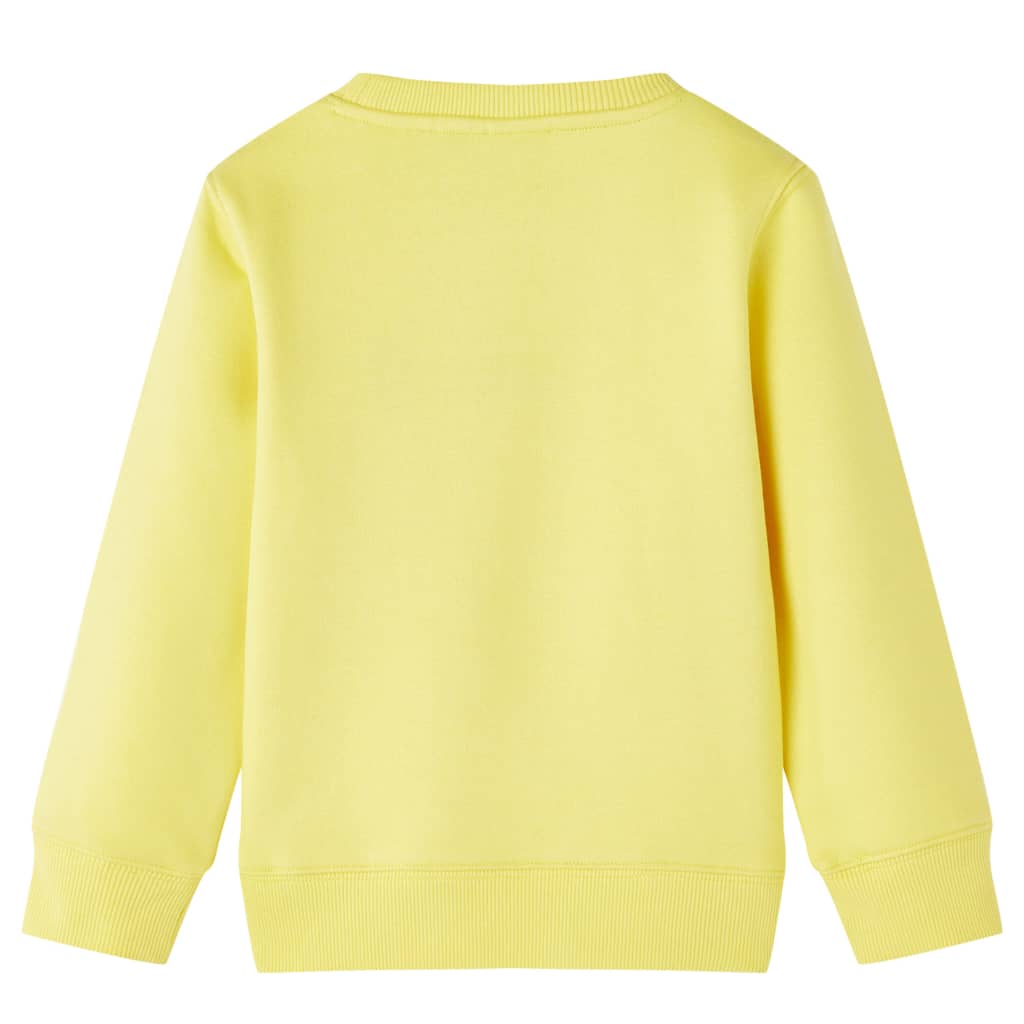 Sweatshirt para criança amarelo-claro 104