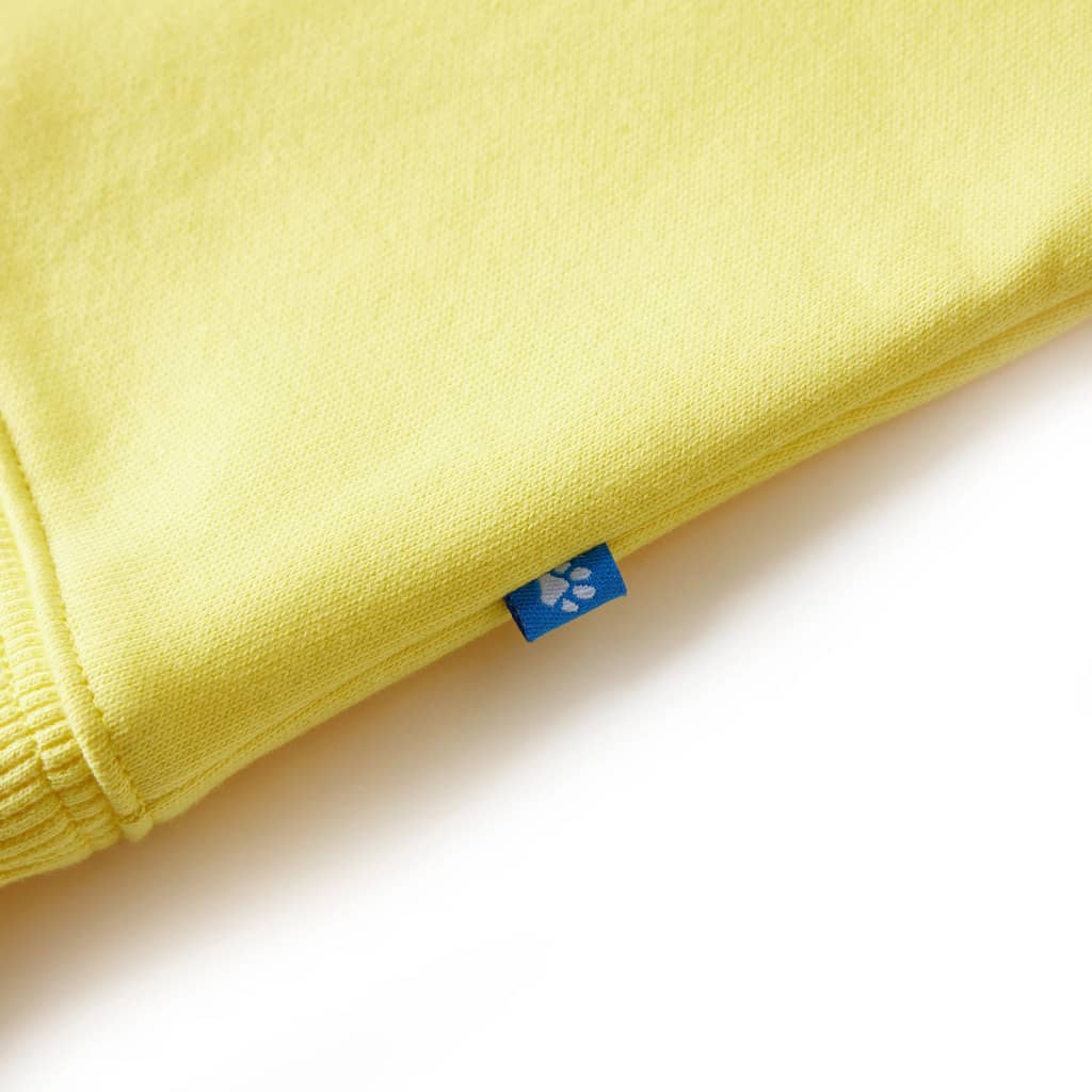 Sweatshirt para criança amarelo-claro 104