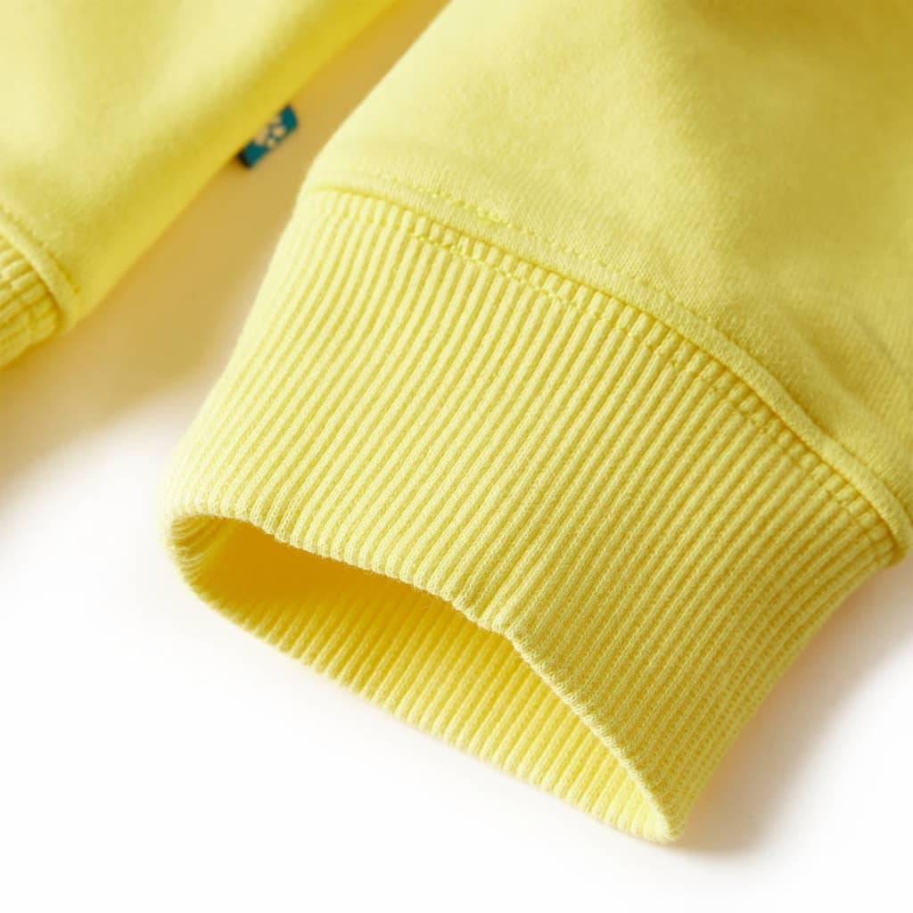 Sweatshirt para criança amarelo-claro 116