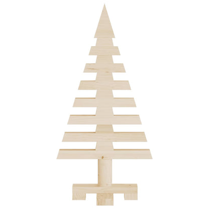 Árvore de Natal decorativa 60 cm madeira de pinho maciça