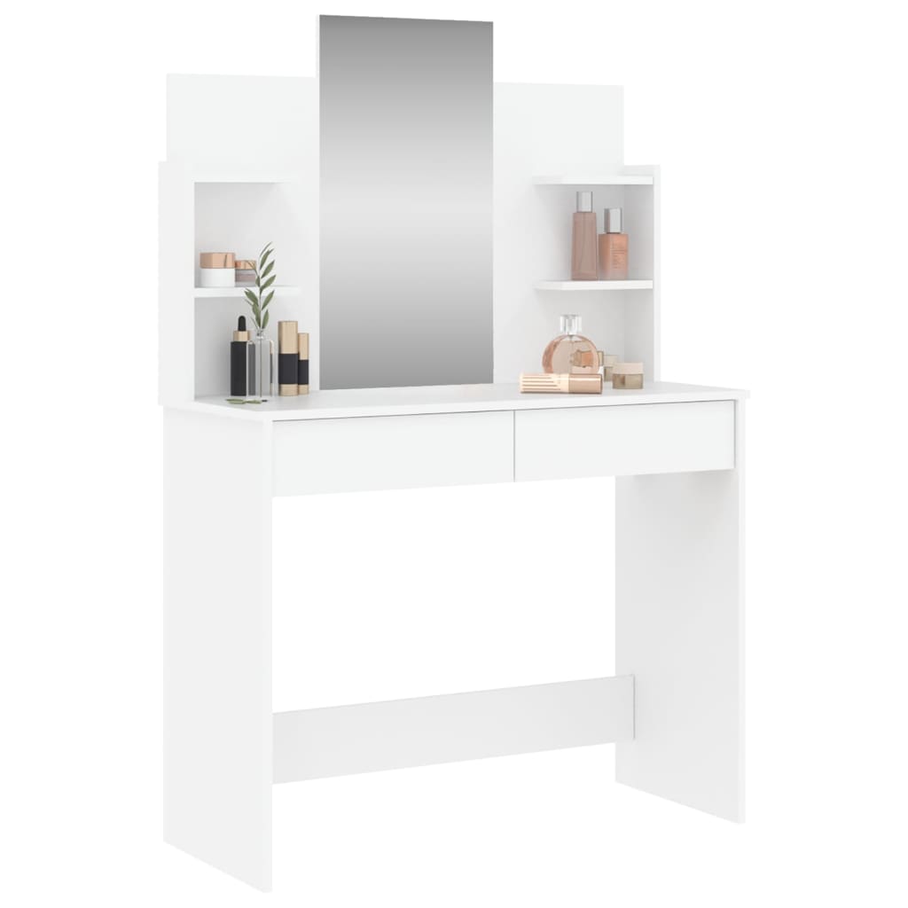 Toucador com espelho 96x39x142 cm cor branco