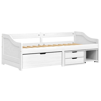 Estrutura de Cama Agata com 3 Gavetas - 90x200cm - Branco - Design Natura