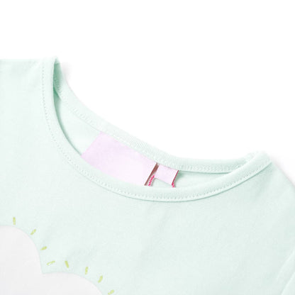 T-shirt infantil menta-claro 92