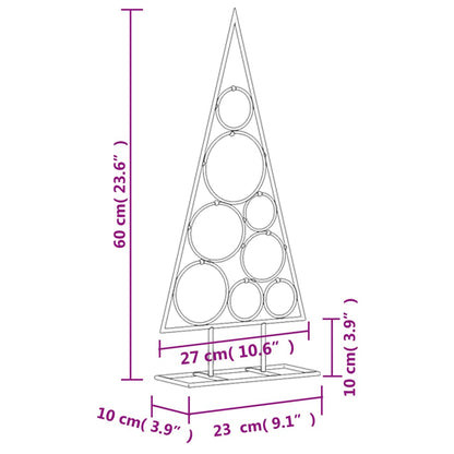 Árvore de Natal para Decoração em Metal - 60 cm