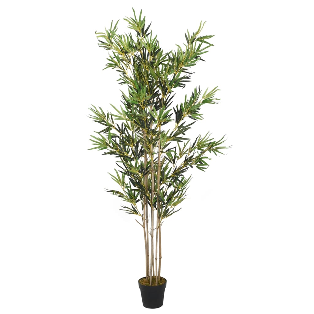 Árvore de bambu artificial 1380 folhas 200 cm verde