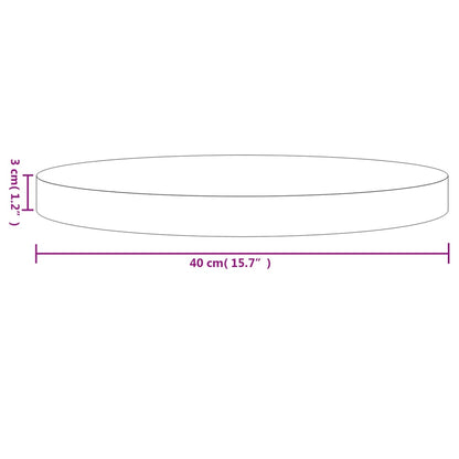 Tampo de mesa redondo Ø40x3 cm madeira de pinho maciça branco